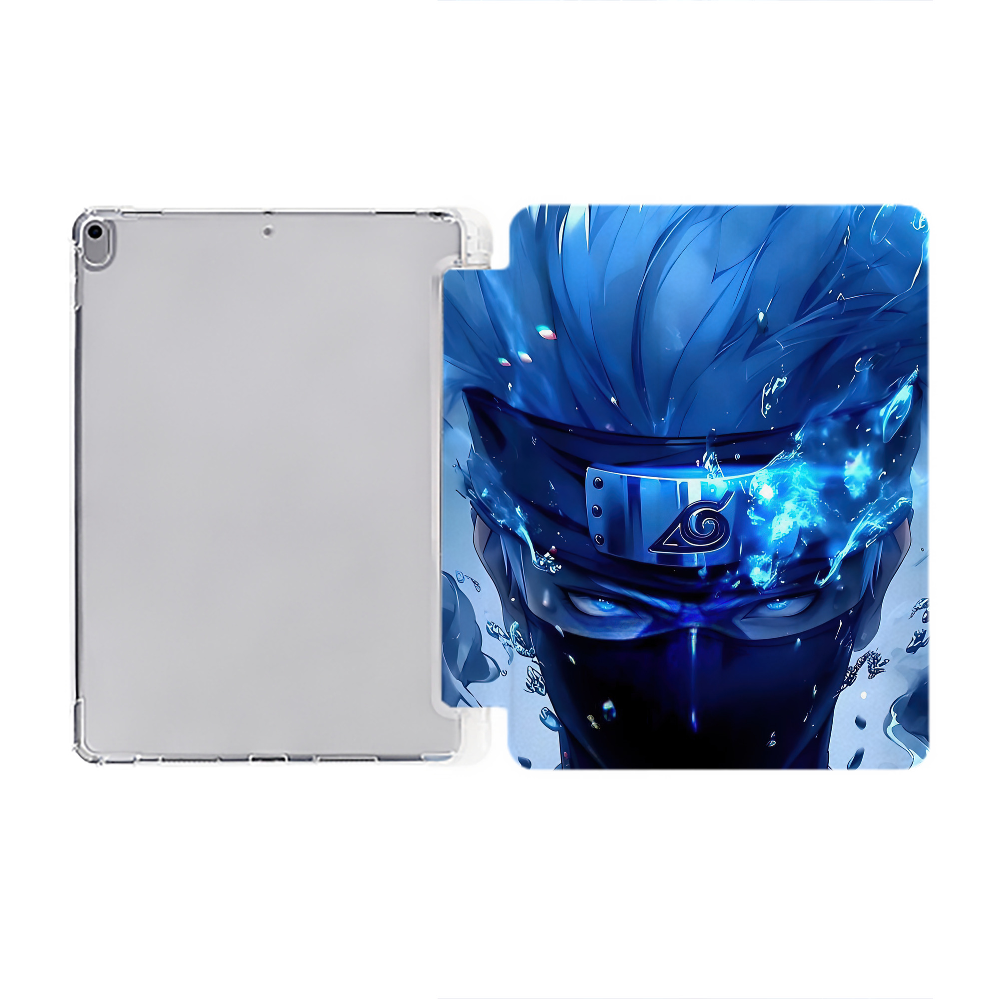 （画像用） NARUTO -ナルト- NARUTO -ナルト- 疾風伝 IPad ケース ペン収納付き 三つ折りスタンド PUレザー×シリコン 対応機種9.5/10.5/10.9インチ